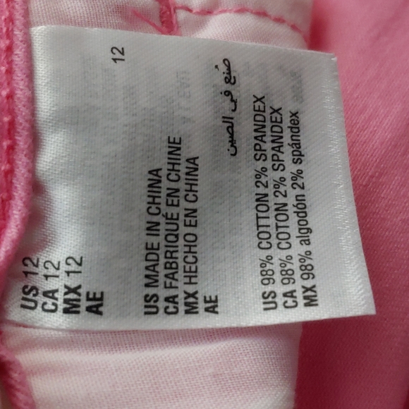 CHARTER CLUB pink capris pants wtih button fly close & pockets. Size 12. NWT - Picture 15 of 16